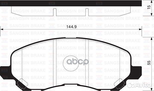 Sp1360snsколодки дисковые п Mitsubishi Lancer