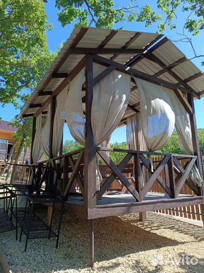 Аренда беседки с мангалом. Бассейн