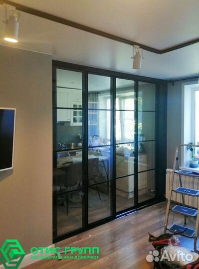 Стеклянные перегородки