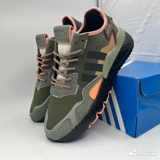 Кроссовки Adidas Nite Jogger Greey Grey Orange