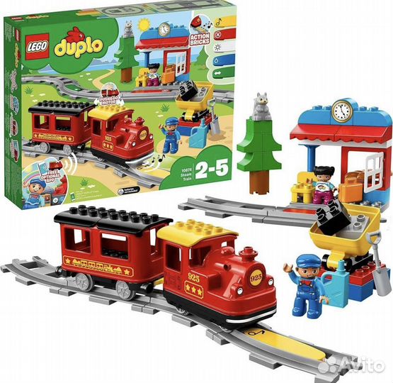 Lego duplo поезд(мост+переезд)