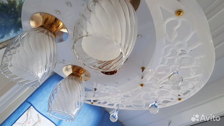 Люстра потолочная светодиодная с пультом