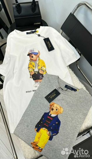 Футболка Белая Polo Ralph Lauren размер 42-44