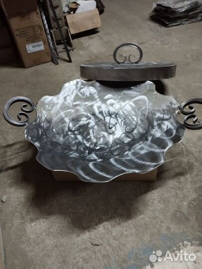 Садж из диска бороны с крышкой