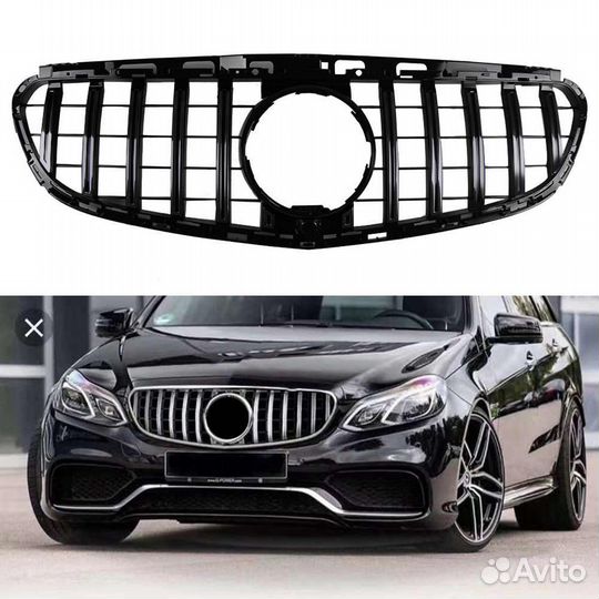 Решетка тюнинг Mercedes E Class W212 GT 14-15
