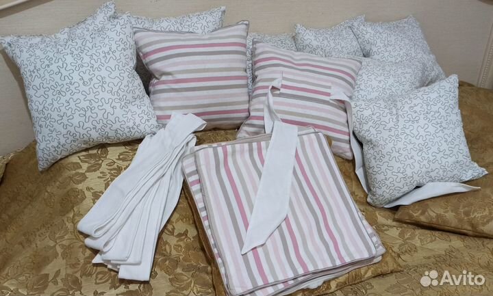 Бортики в кроватку + балдахин для девочки