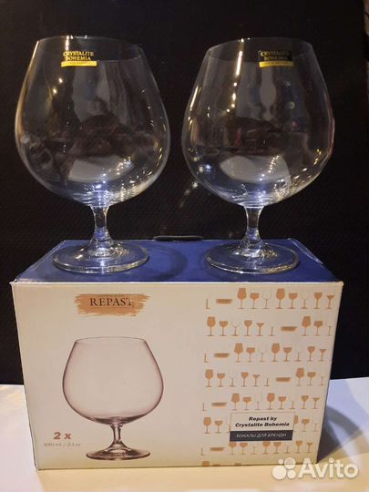 Новые бокалы для коньяка Bohemia Crystalite