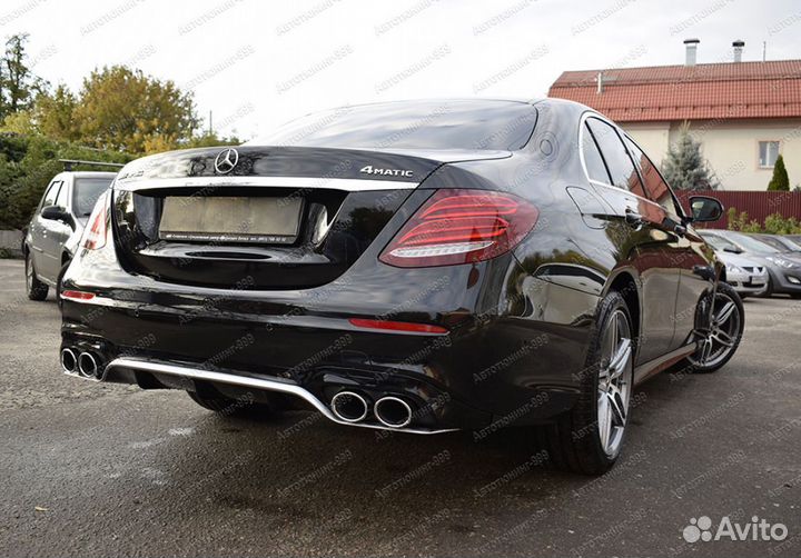 Диффузор и насадки 53 AMG на Mercedes E-class W213