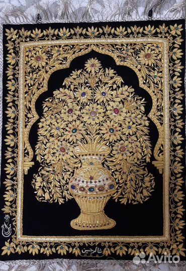 Коврик-панно на стену ручной работы 60х45 см