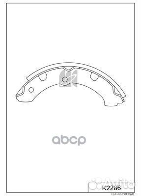 K2286 колодки тормозные барабанные Toyota Dyna