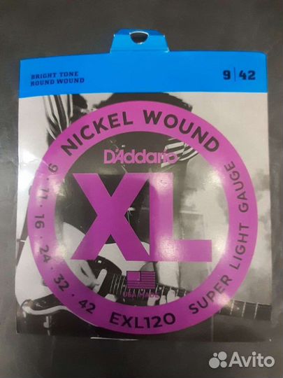 Струны D'Addario для электро, акустической гитары