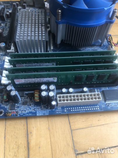 Комплект материнская плата, процессор, память