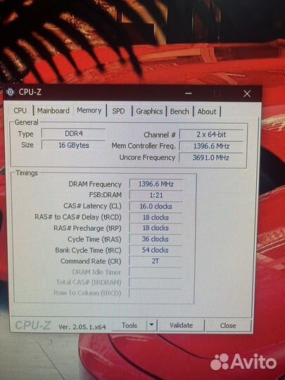 Kingston hyperx fury RGB ddr4 16gb(8x2)