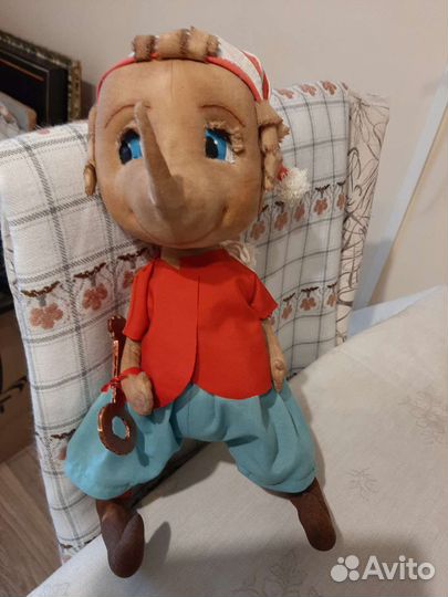 Кукла эксклюзивная, ручной работы, Буратино, 30см