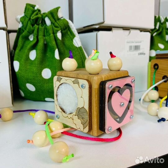 Кубики развивающие, Бизикубик дорожный, бизиборд