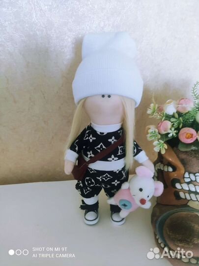 Интерьерная кукла тильда ручной работы