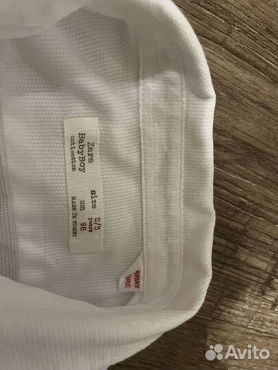 Рубашка белая zara