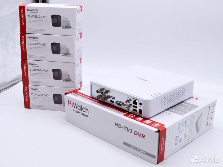 Наружное видеонаблюдение HiWatch 5MP и регистратор