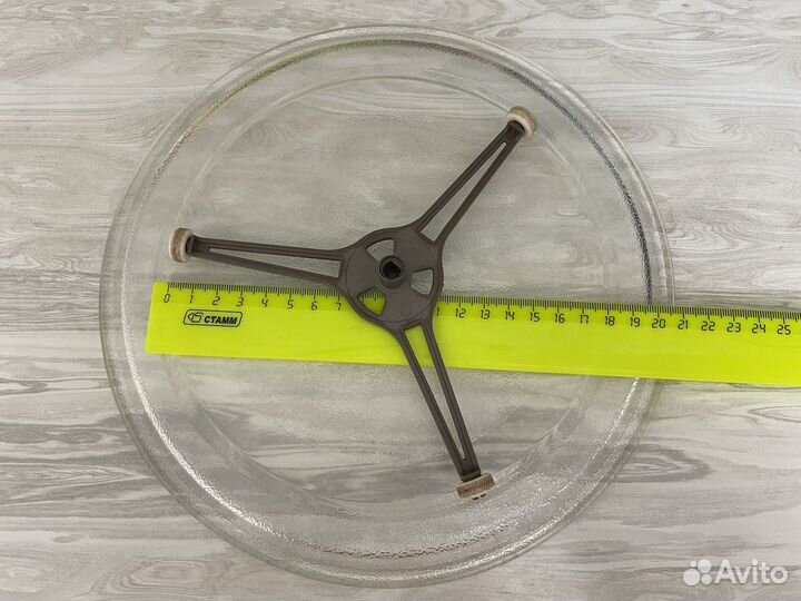 Тарелка для микроволновки с крестовиной 24,5 см