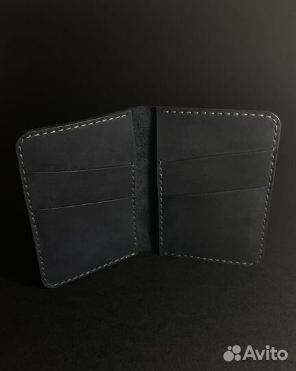 Картхолдер из натуральной кожи, ручной работы