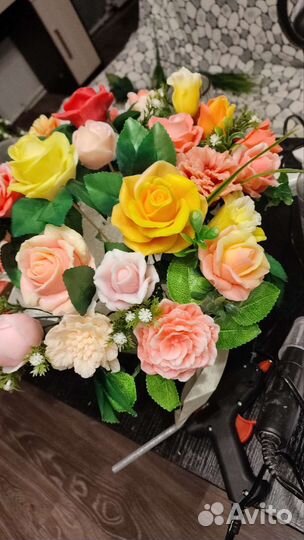 Букет из мыла ручной работы