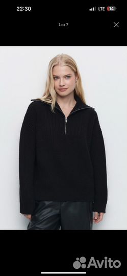 Джемпер черный befree s