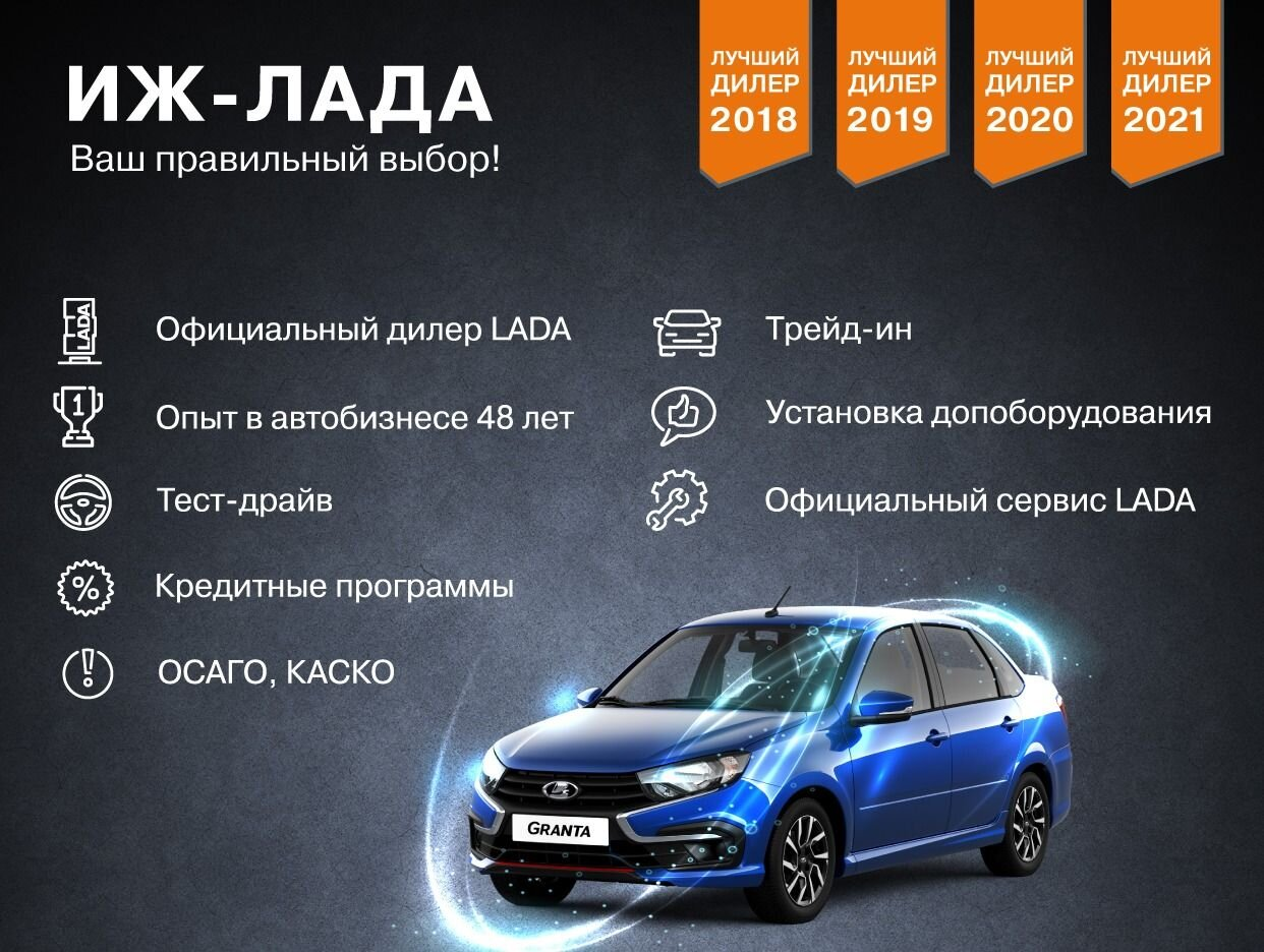 Иж-Лада - Официальный дилер LADA. Профиль пользователя на Авито