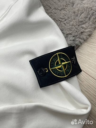 Зип-худи Stone Island белого