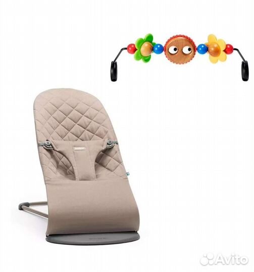 Шезлонг babybjorn оригинал + игрушка