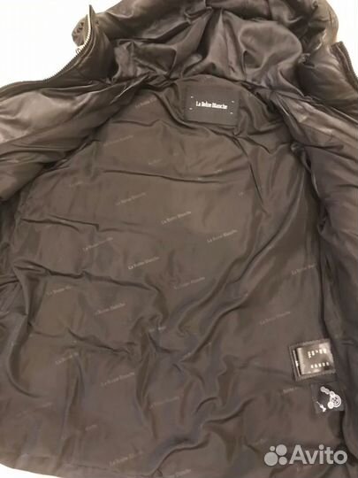 Пуховик женский натуральная кожа