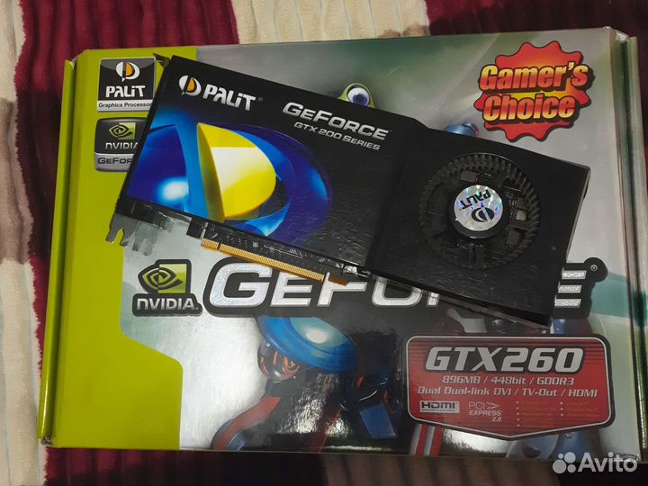 Видеокарта gtx 260 Palit