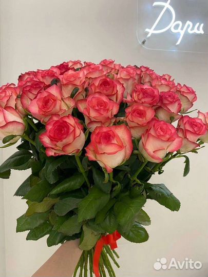 Цветы розы букет