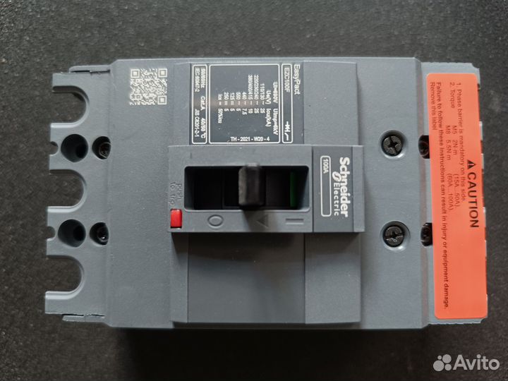 Автом. выкл. Easypact EZC100F TMD, 100A, 3P 3Т