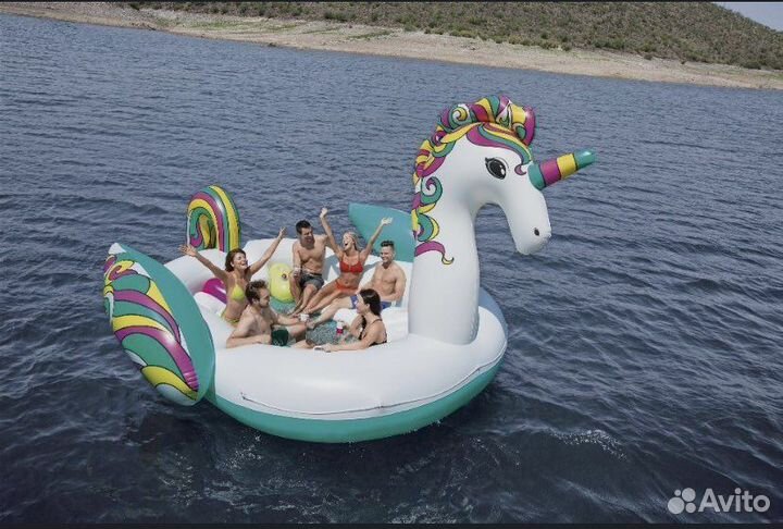 Надувной плот, матрас, единорог