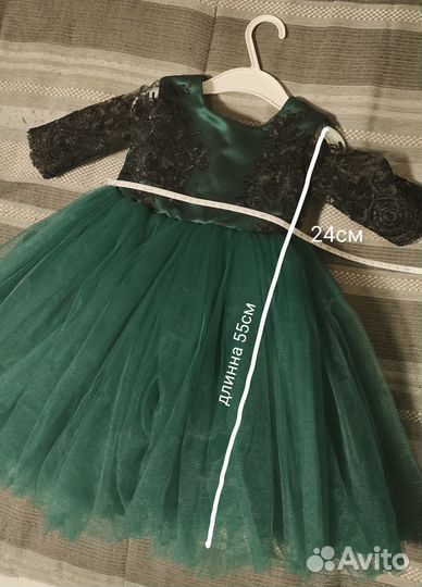Нарядное платье для девочки 92