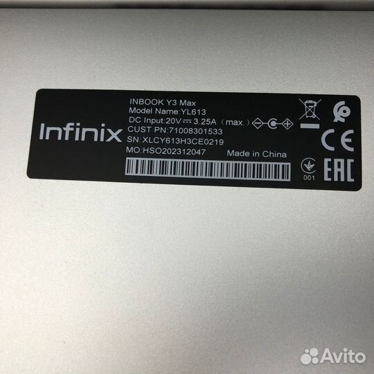 Ноутбук Infinix Inbook Y3 Max Intel Core i3 8/512