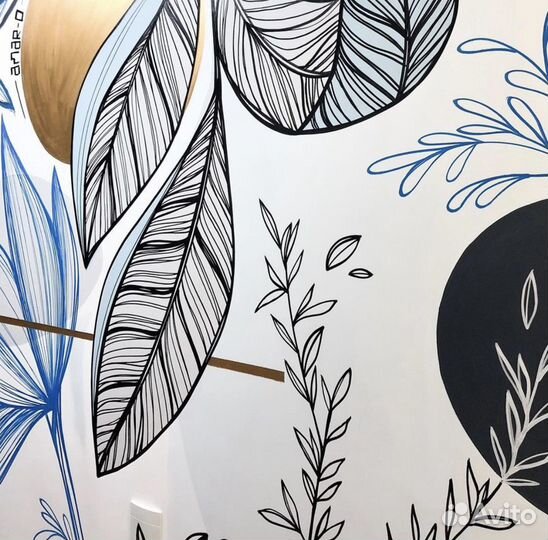 Роспись стен (пример на фото Квартира-Коридор )