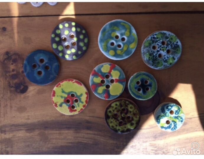 Пуговицы керамические
