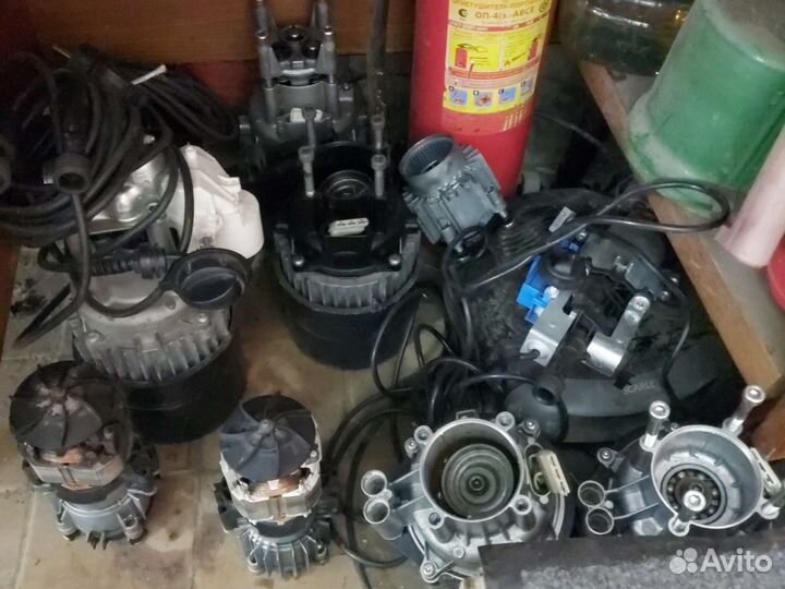 Редуктор и электромотор керхер К2 К3 К4 К5 К6 К7