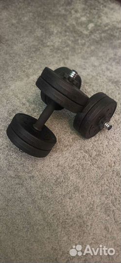Гантели наборные 15 кг 2*7.5 новые