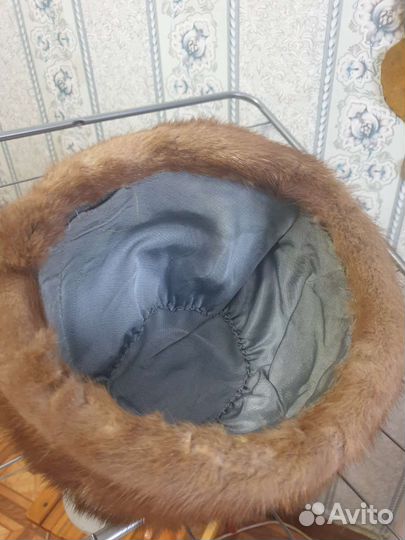 Шапка норковая женская размер 57-58
