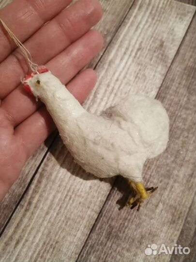 Ватная елочная игрушка СССР