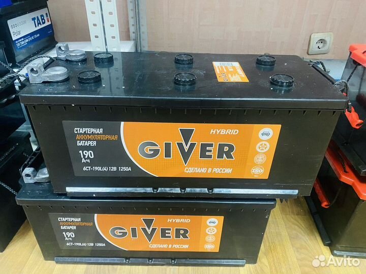 Аккумулятор 190 ампер Giver