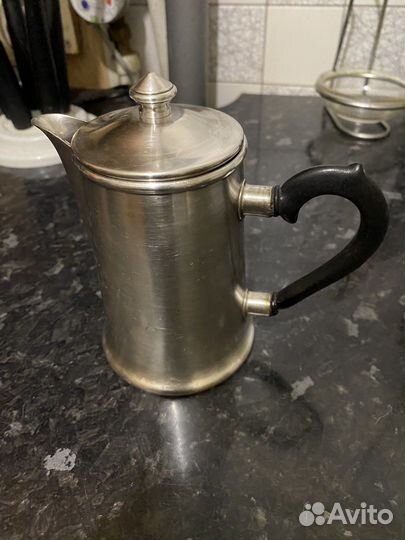 Мельхиоровый кофейник Кальчугино