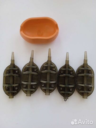 Флэт метод набор. Прес форма + 5 кормушки