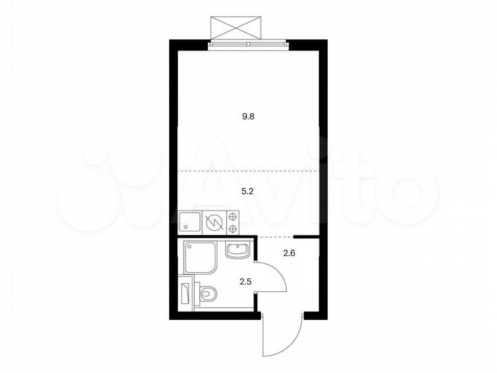 Квартира-студия, 20,1 м², 20/24 эт.