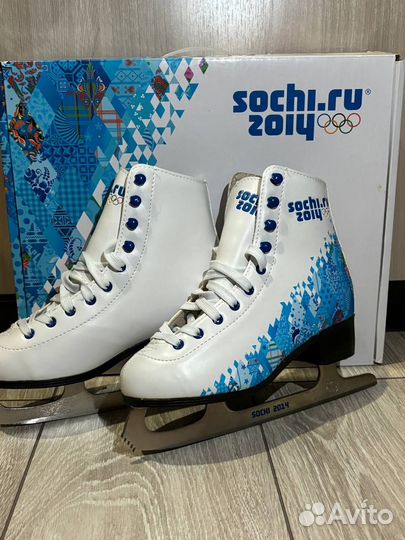 Фигурные коньки 35-36 размер (Олимпийские Сочи)