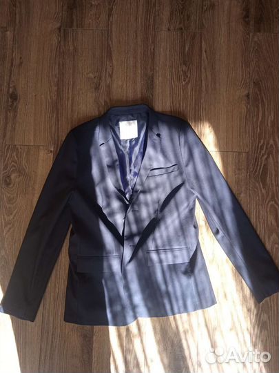Zara оригинал. Пиджак тёмно-синий для мальчика
