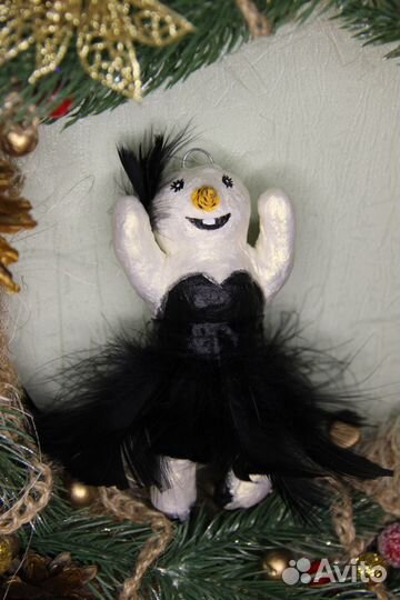 Балеринки - ватные ёлочные игрушки ручной работы