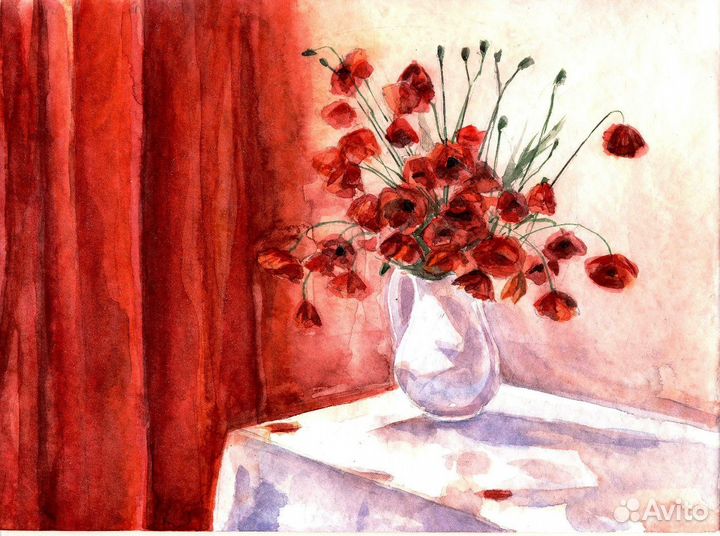 Картина акварелью 